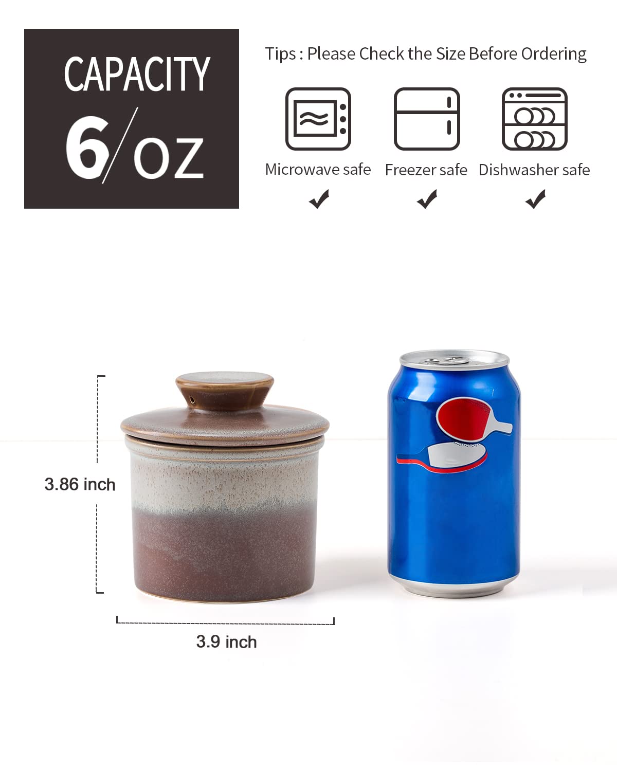 Xela Butter Crock water line design highlighting temperature control.