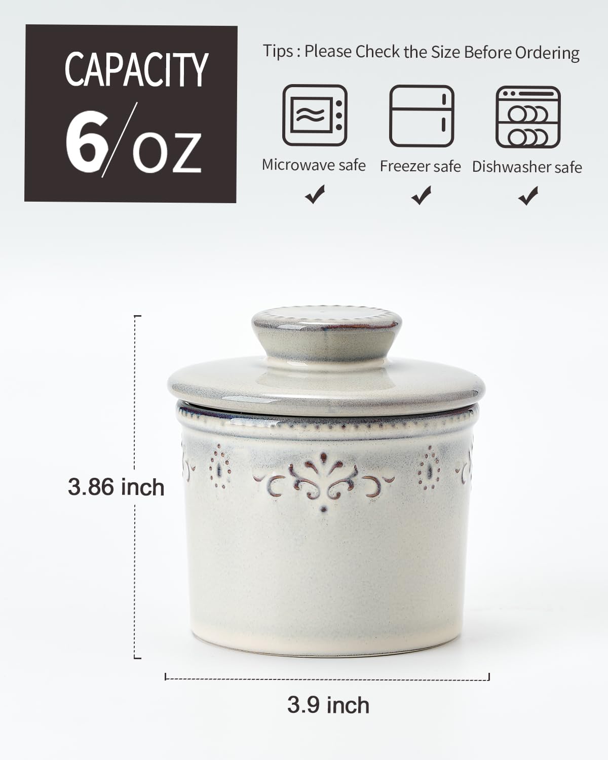 Xela kiln-turned butter dish adds a unique decorative touch to the kitchen.