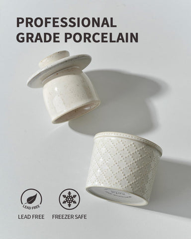 Xela Diamond Series embossed pattern adds elegance to tableware