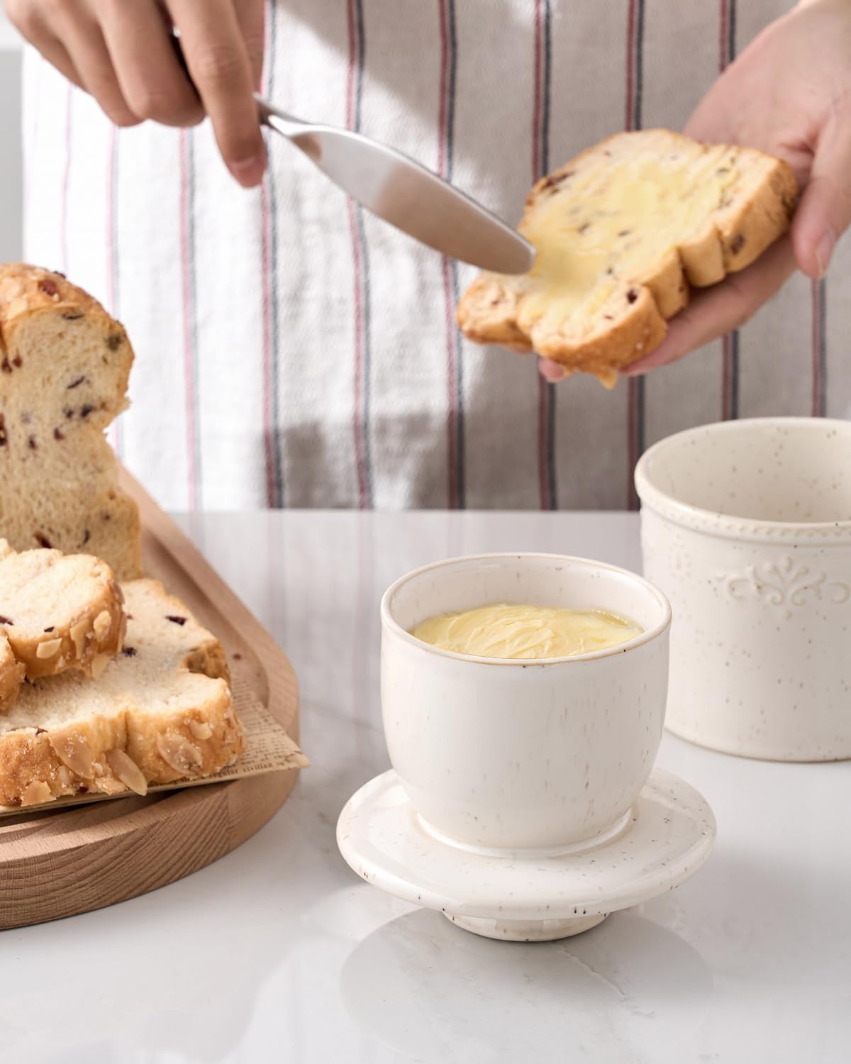 Xela kiln-turned pattern adds unique charm to any table setting