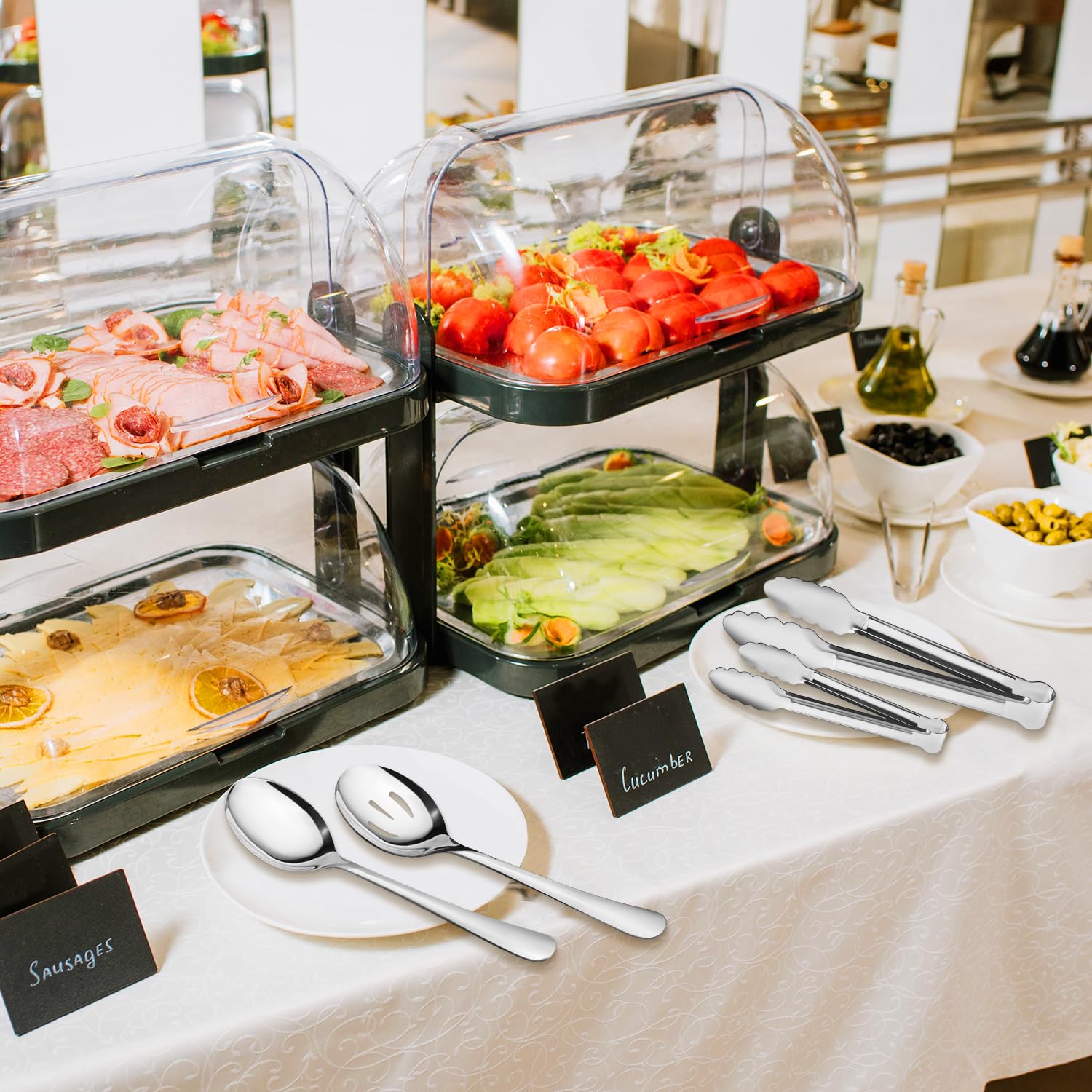 XEVOM silver finish complements formal and casual table settings.