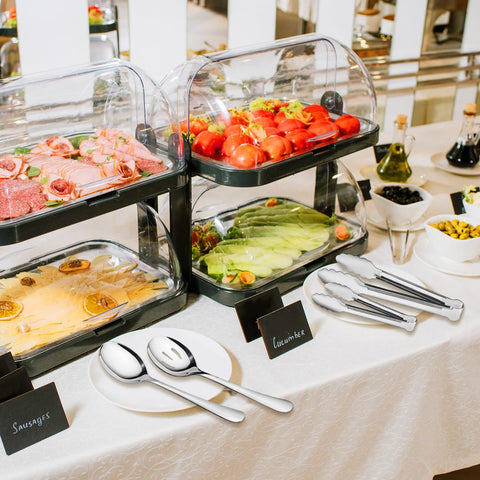 XEVOM silver finish complements formal and casual table settings.