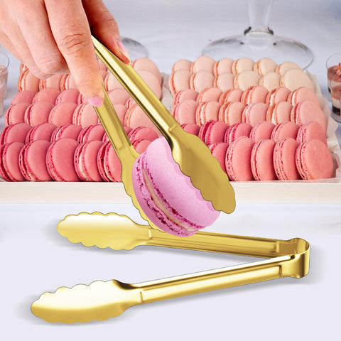 XEVOM 4-pack dining set with versatile serving tongs for parties.