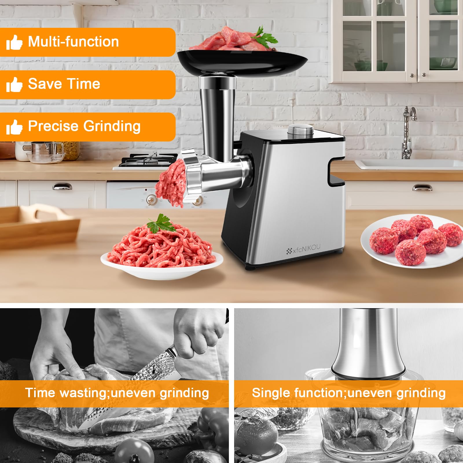 xfcnikou sausage stuffer and kubbe kit for homemade fillings