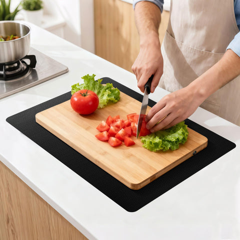 Xfenvs cutting-board mat 15x10 non-slip keeps boards steady on counters
