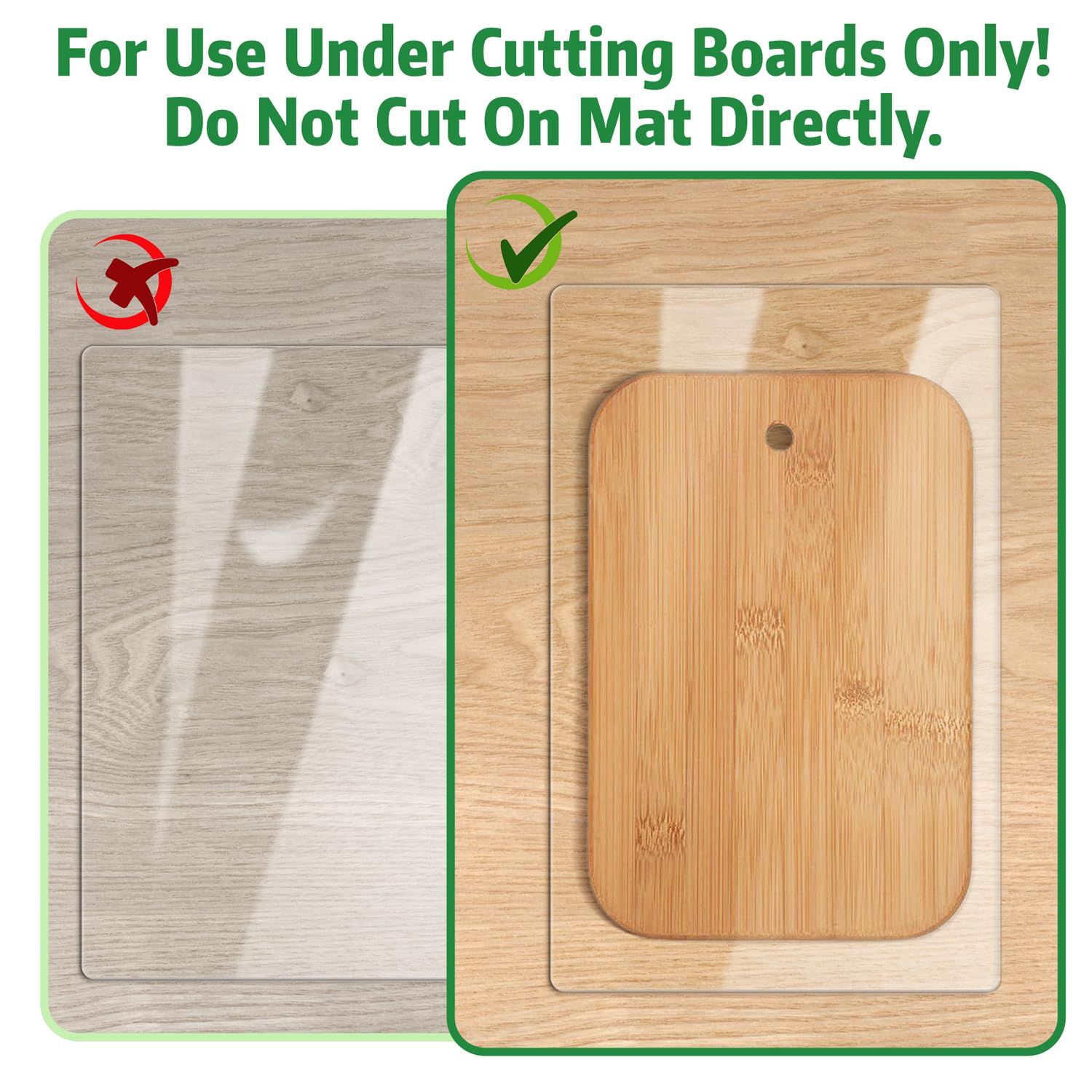 Xfenvs anti slip mat protects countertops from scratches and wear