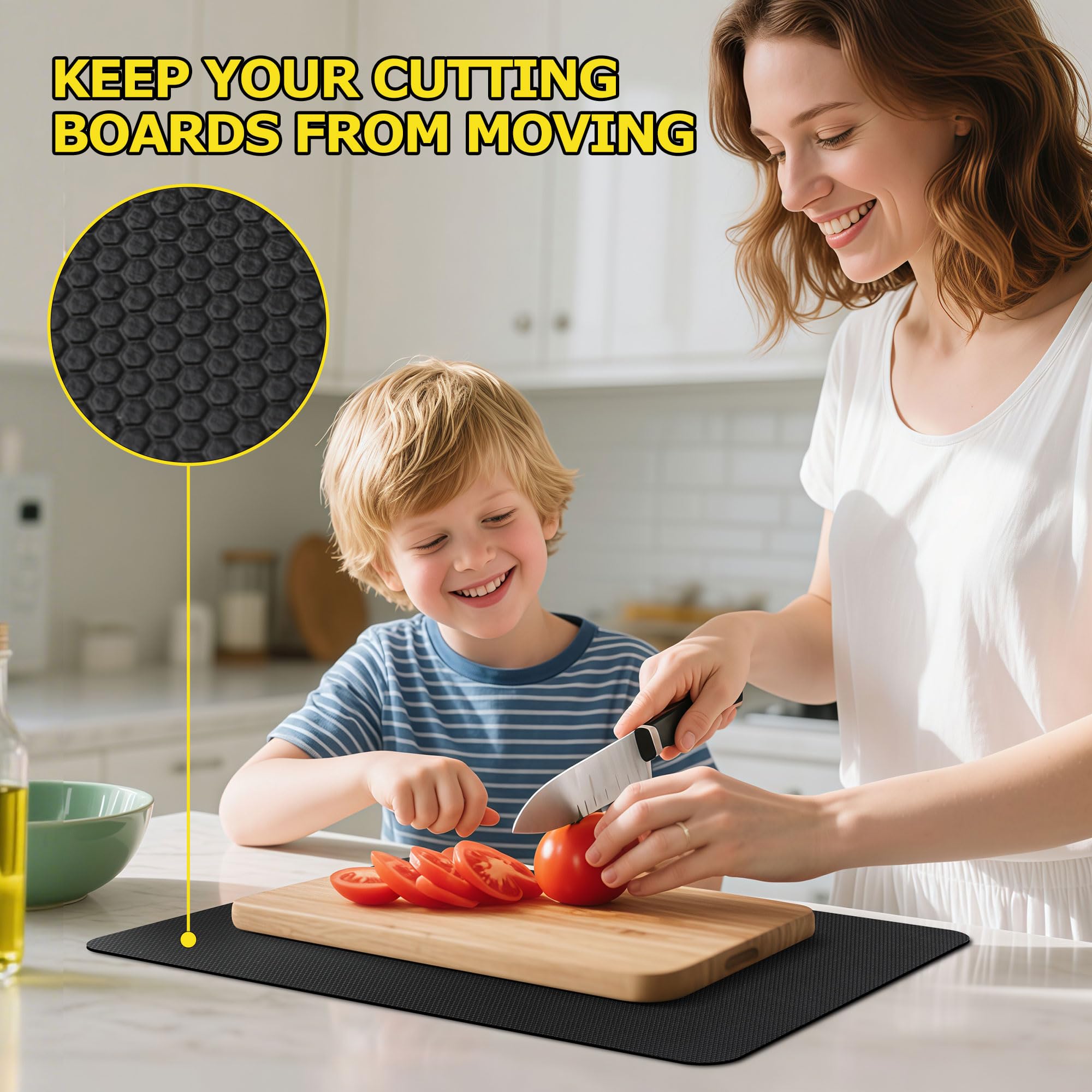 Xfenvs waterproof anti-slip mat protects counters from moisture and wear