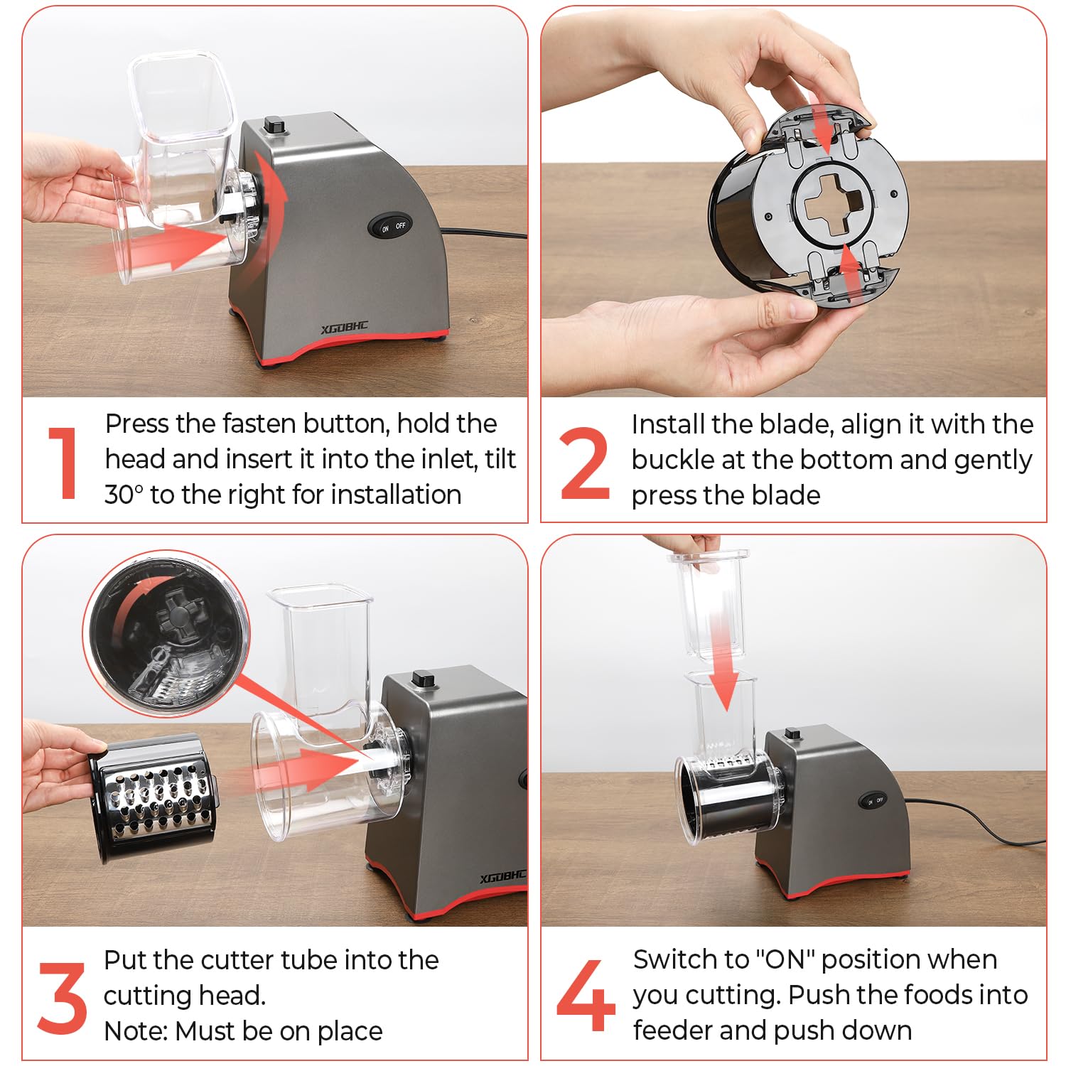 XGOBHC detachable parts allow easy cleaning between tasks.