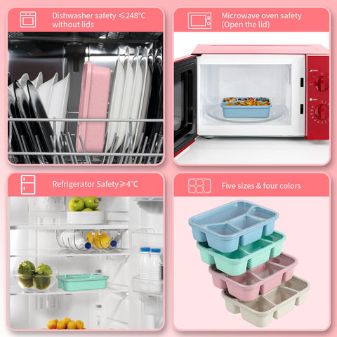 XGXN Lightweight, stackable Bento Box saves space.