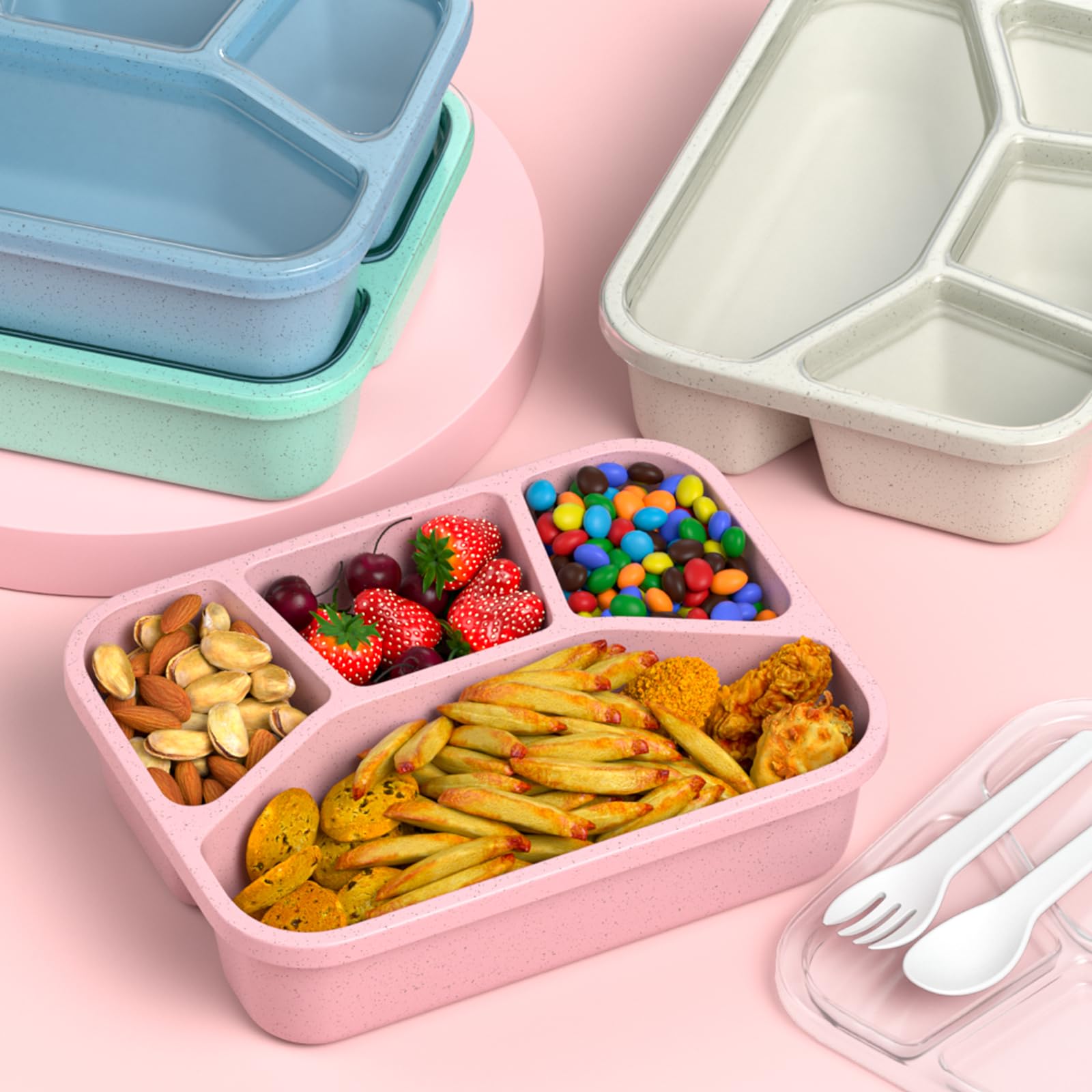 XGXN Microwave and freezer-friendly Bento Box for versatile storage.