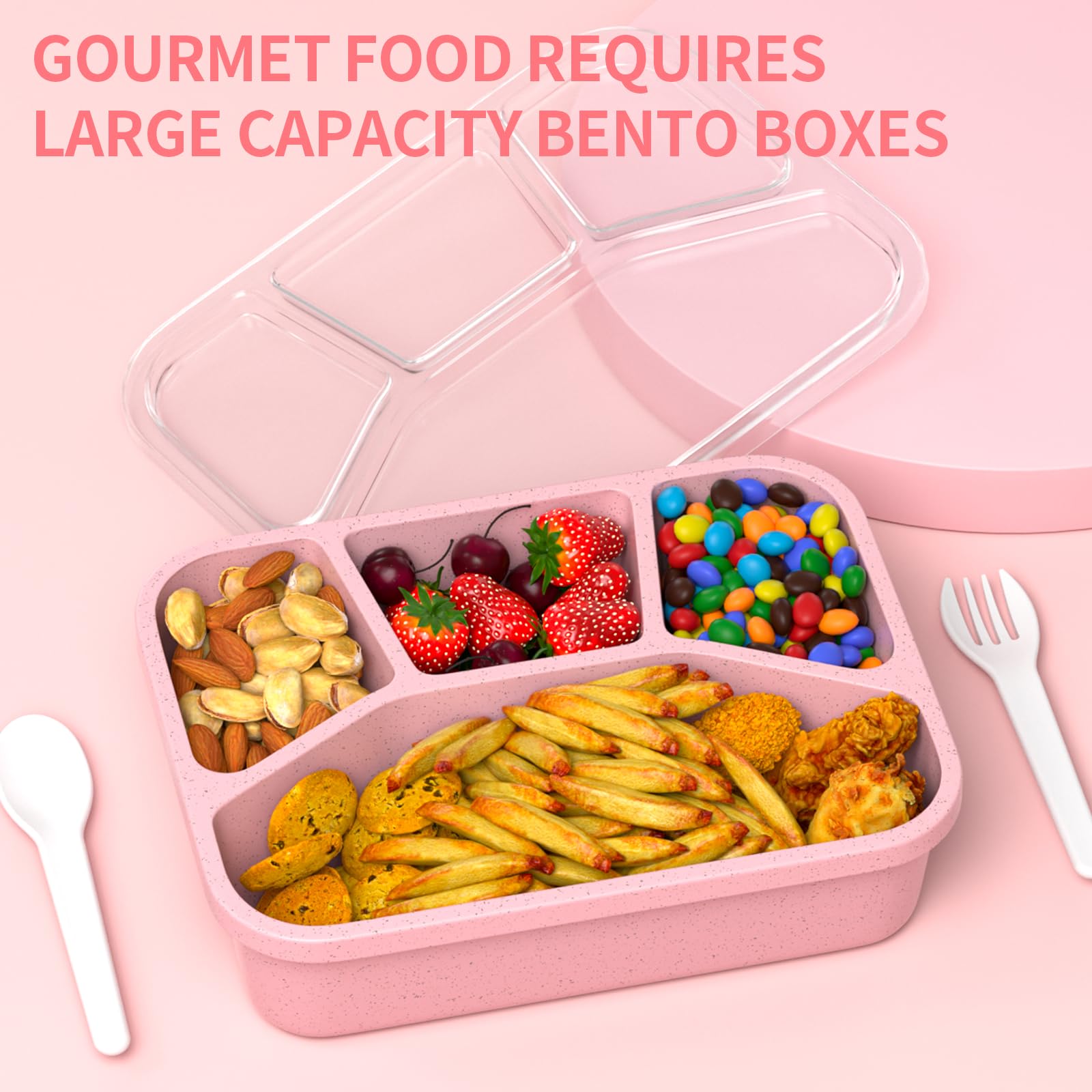 XGXN Wheat straw material offers durable, BPA-free storage.