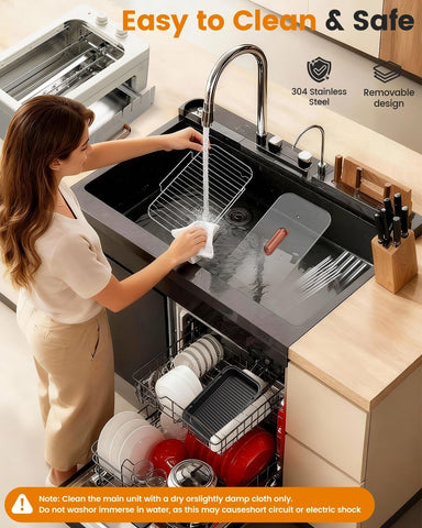 XHJ easy-clean removable parts simplify post-cook cleanup