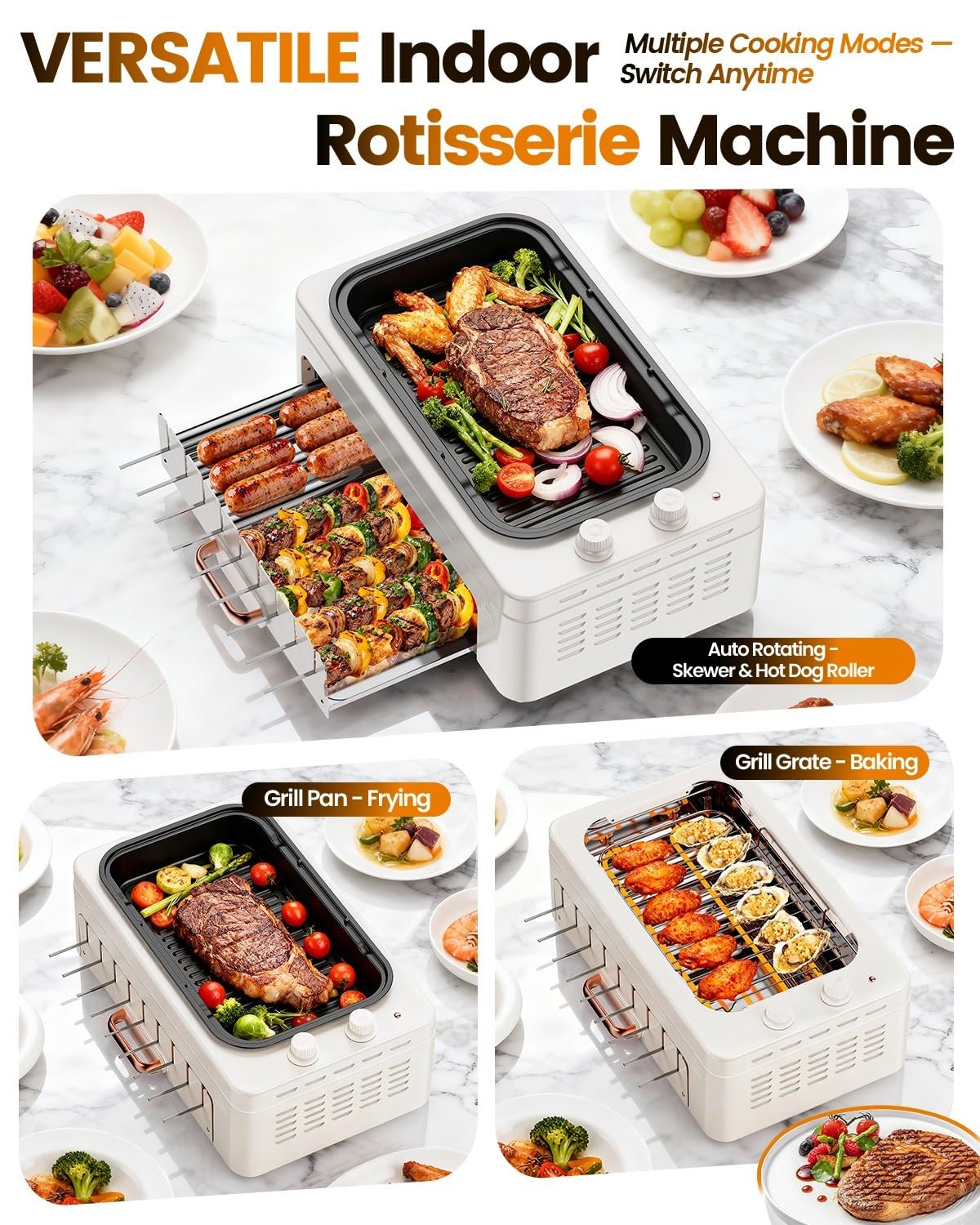 XHJ hot dog roller section for quick, uniform hot dogs