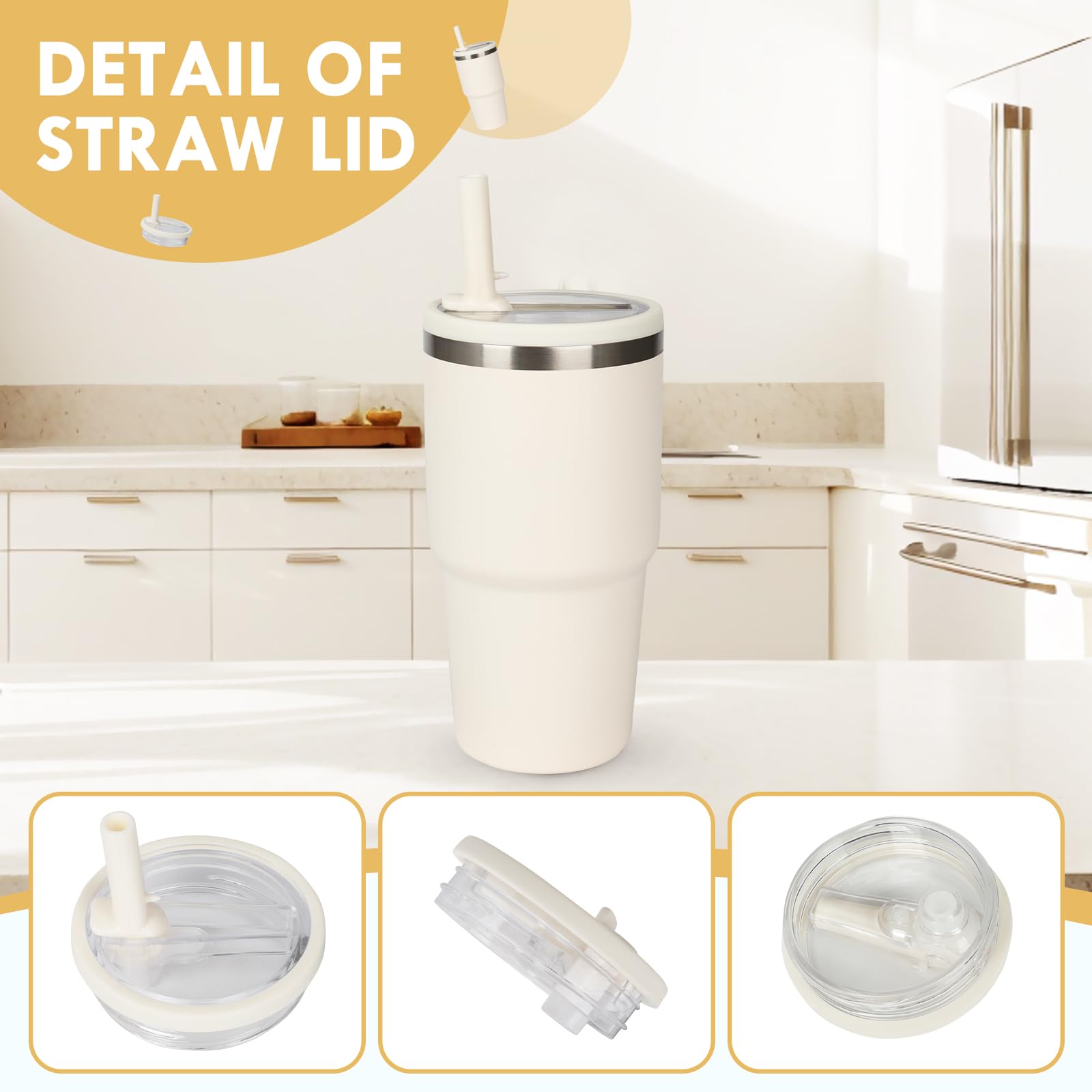 XHJH spill-proof cap with handle compatibility prevents spills on the go