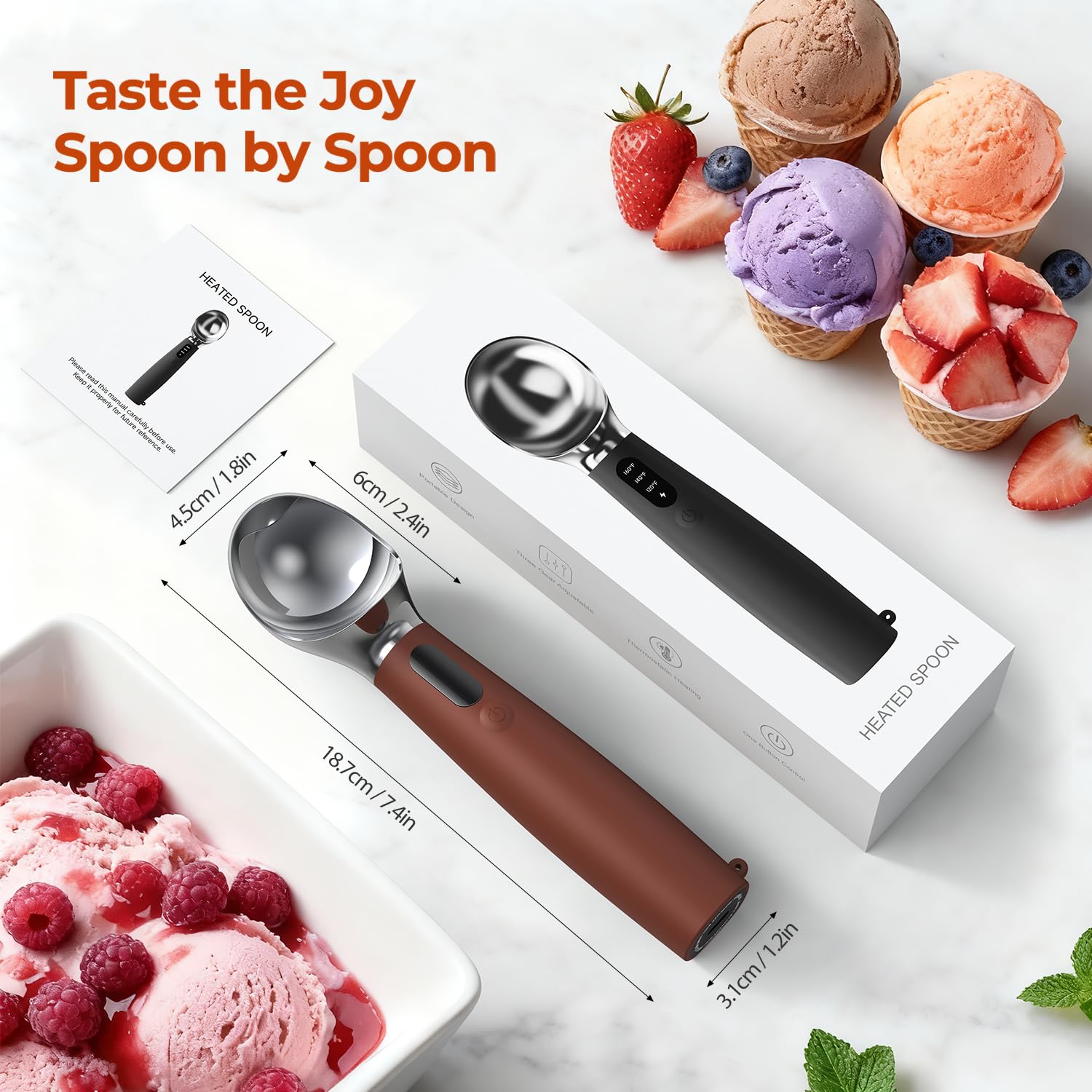 XIAOJINYU brown finish adds stylish durability to your kitchen gadget collection.