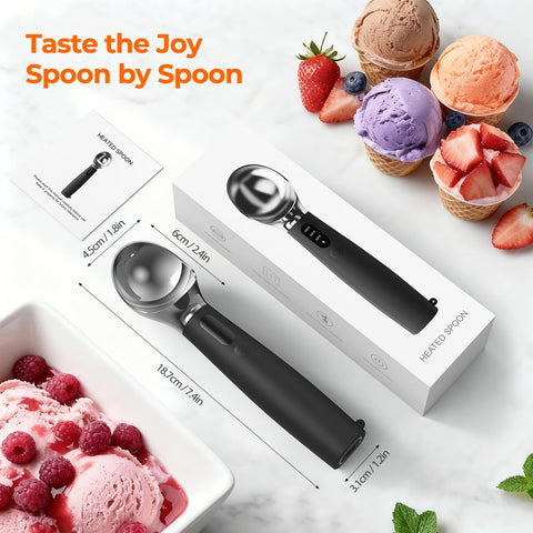 XIAOJINYU precision-ball scoop yields neatly formed dessert portions