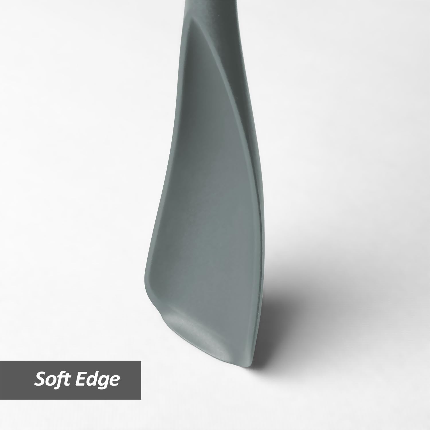 XiaoZu seamless one-piece spatula gray reduces food trapping during prep