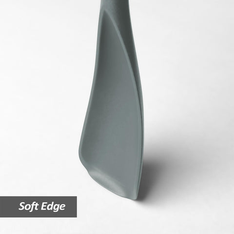 XiaoZu seamless one-piece spatula gray reduces food trapping during prep