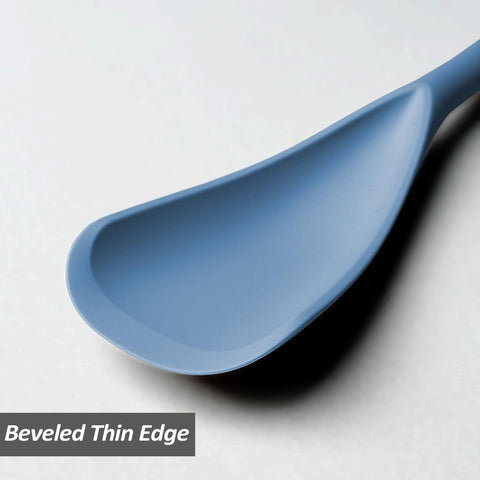 XiaoZu silicone spatula spoon with stainless steel core blends strength and flexibility