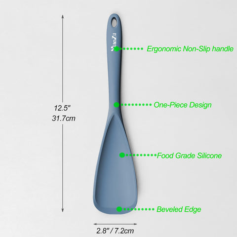 XiaoZu starry blue silicone spatula spoon for stirs and delicate sauces