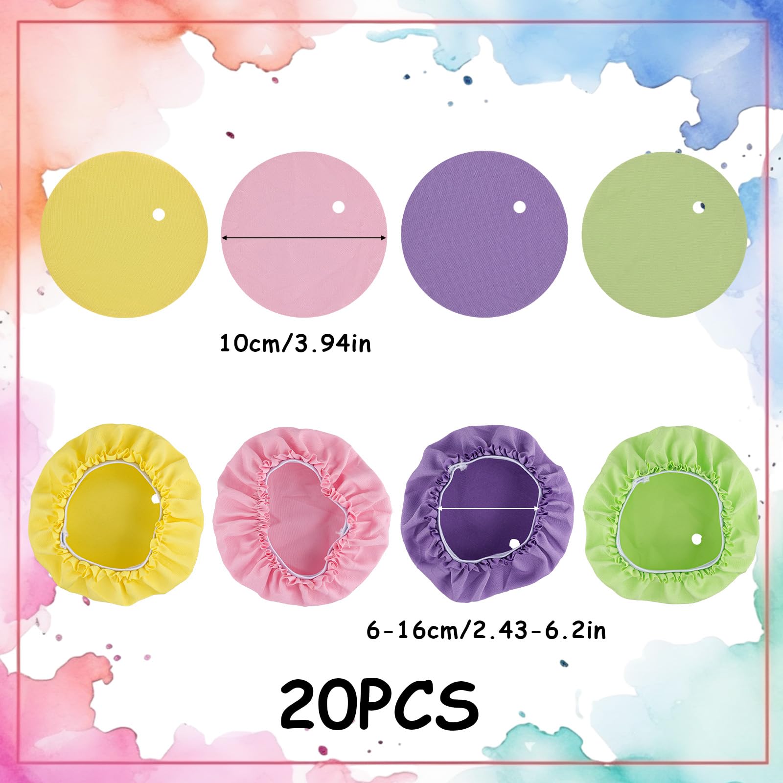 XIHIRCD drink cover scrunchie straw hole design fits various straw sizes for easy sipping.