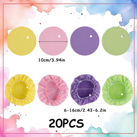 XIHIRCD drink cover scrunchie straw hole design fits various straw sizes for easy sipping.