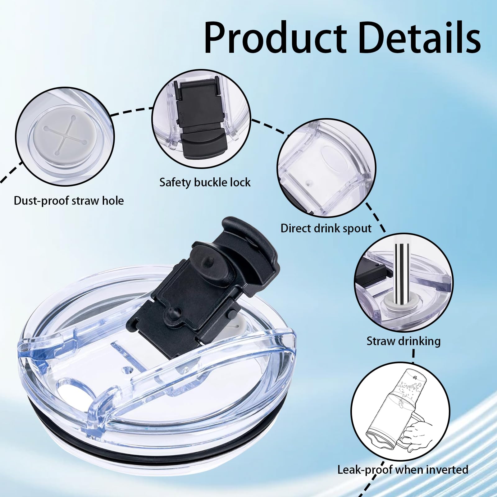 Xiiai contoured-handle tumbler for secure grip during travel