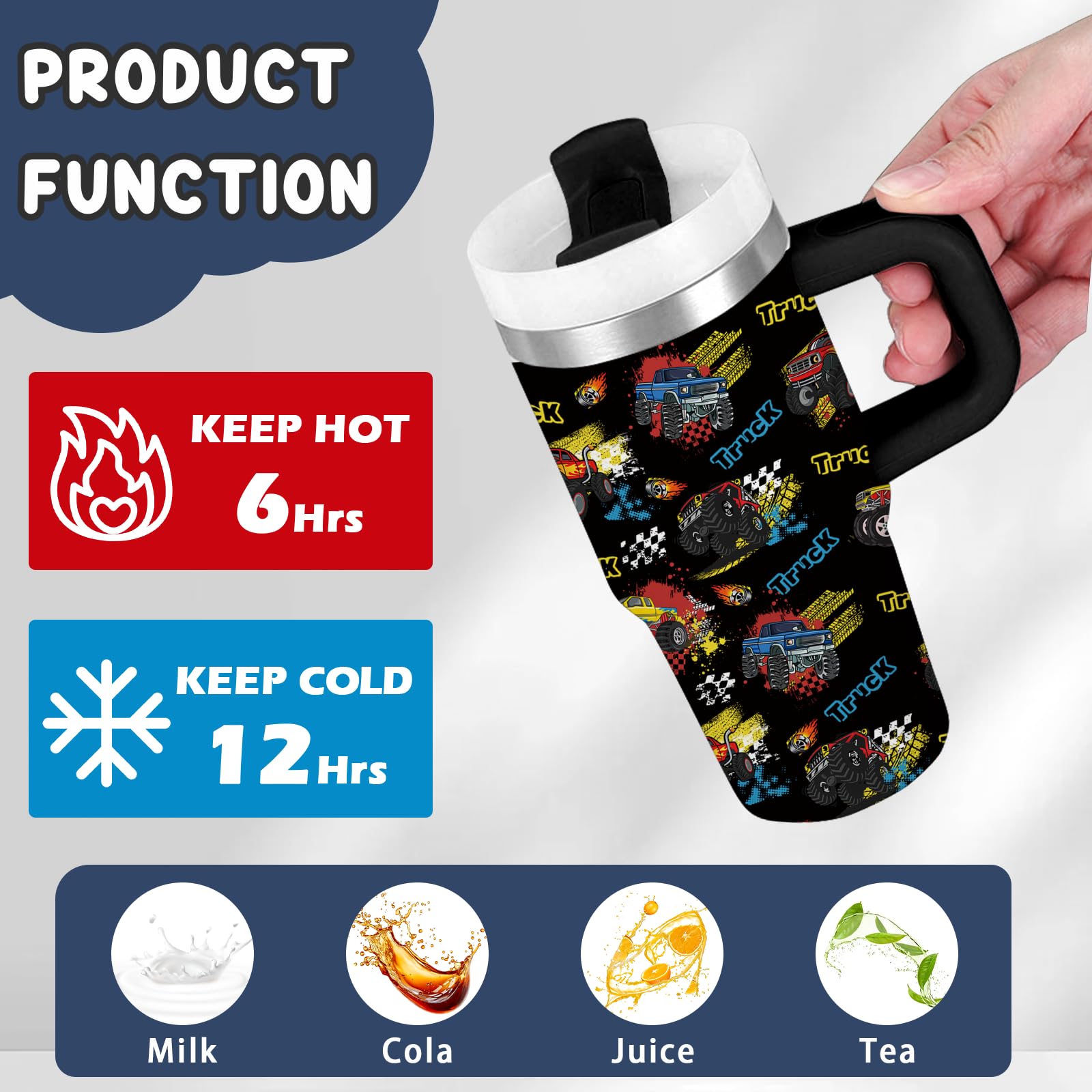 xiiai vacuum-insulated stainless tumbler keeps drinks cold or hot on trips