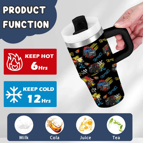 xiiai vacuum-insulated stainless tumbler keeps drinks cold or hot on trips