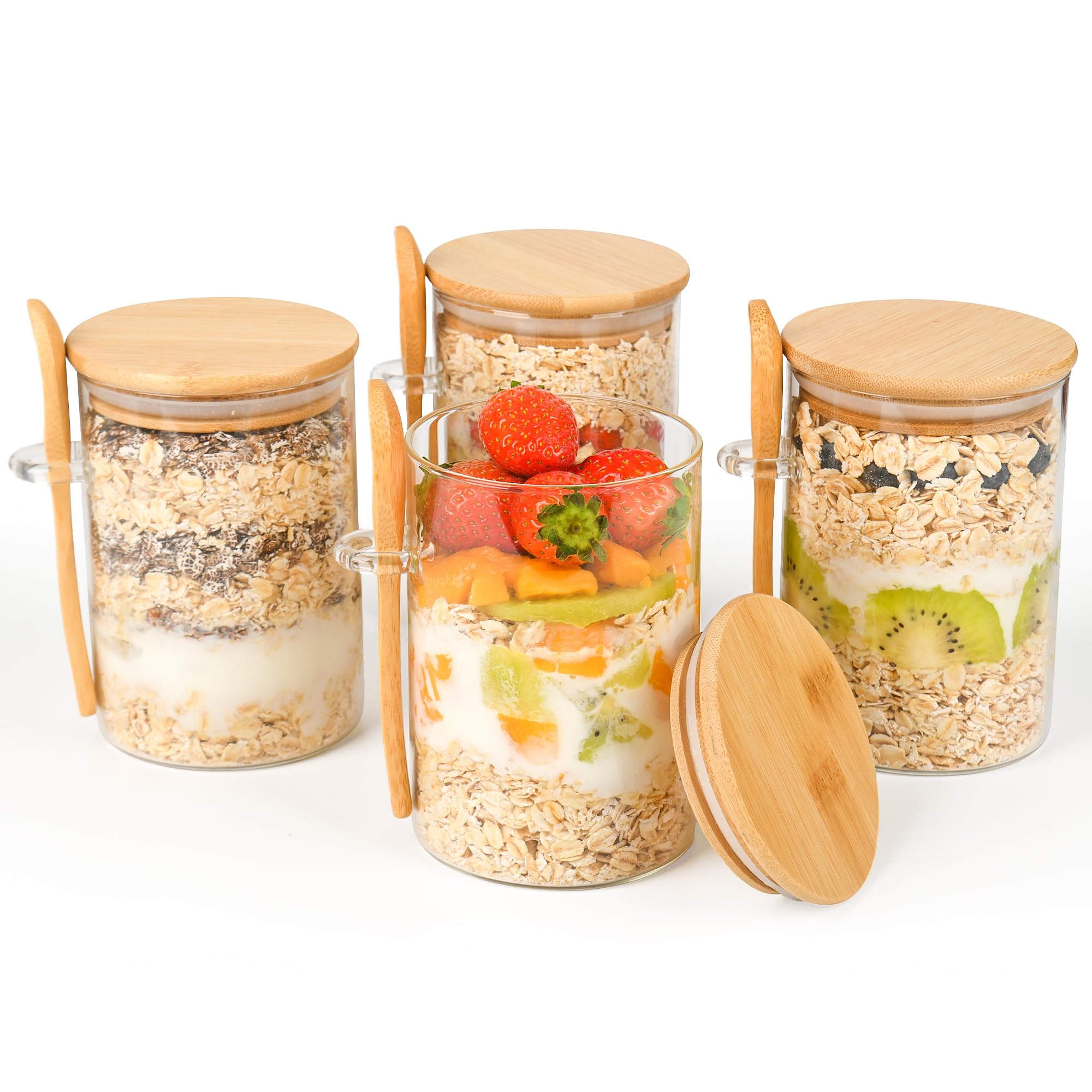 Xileanalee versatile storage jar for yogurt, fruit, and salads.
