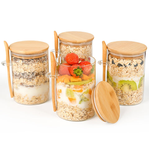 Xileanalee versatile storage jar for yogurt, fruit, and salads.