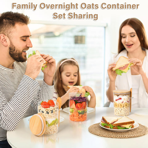 Xileanalee 18oz jar with bamboo lid, airtight seal keeps freshness.