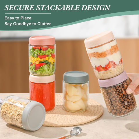 Xileanalee wide mouth jars for easy filling and stirring