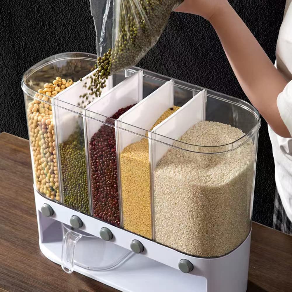 Xilei transparent grain bins show contents clearly for fast restocking.
