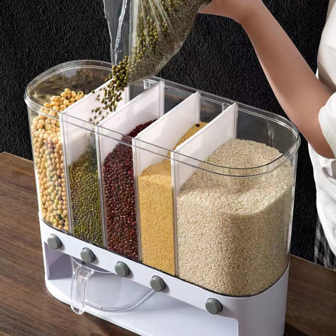 Xilei transparent grain bins show contents clearly for fast restocking.