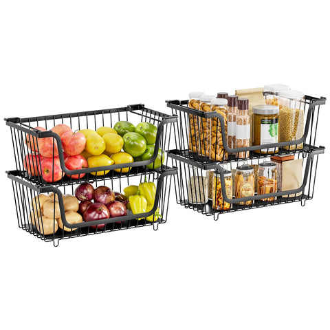 XILIDIA stackable baskets versatile pantry and kitchen organization