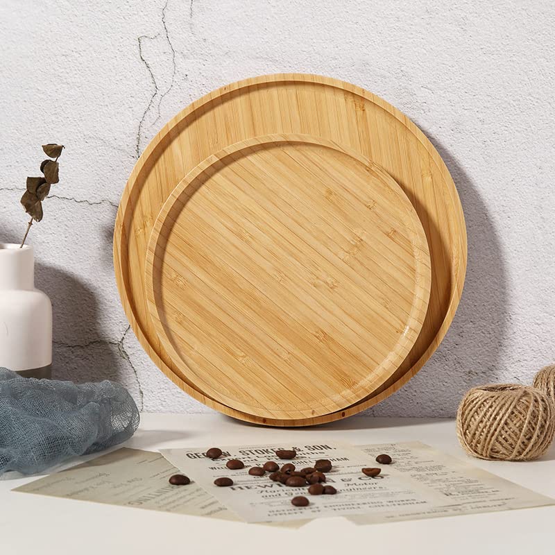 XIMISISE bamboo bedside tray for nighttime essentials within reach