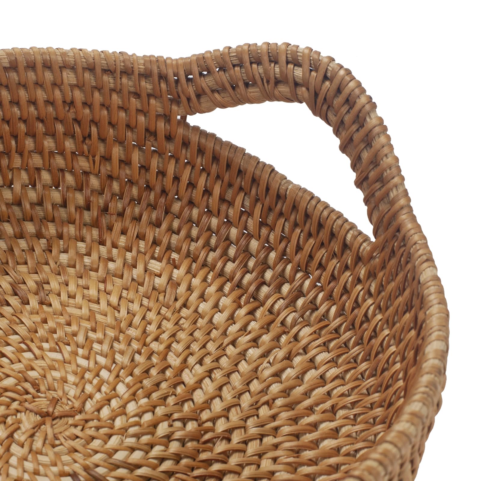 XIMISISE hand woven fruit basket with handles ideal for fruit or bread.