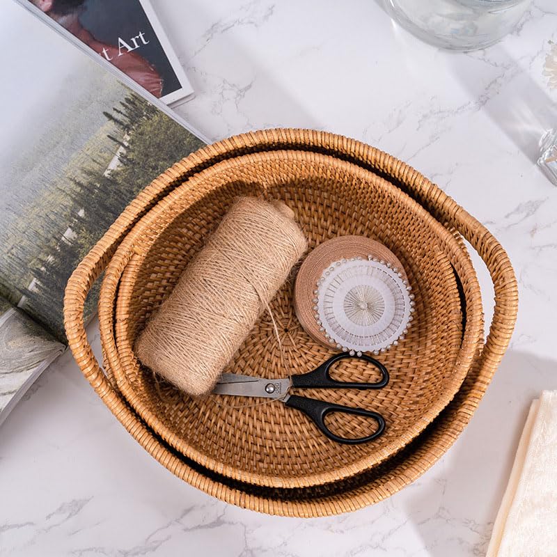 XIMISISE space-saving-baskets help declutter countertops and shelves.