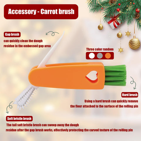 XINBADA Christmas motifs on rolling pin inspire festive baking