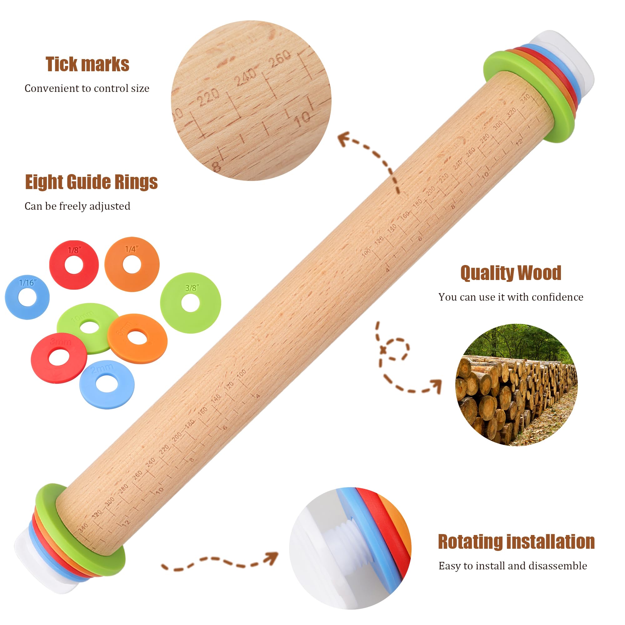 XINBADA fondant roller provides ultra smooth fondant layers for cakes