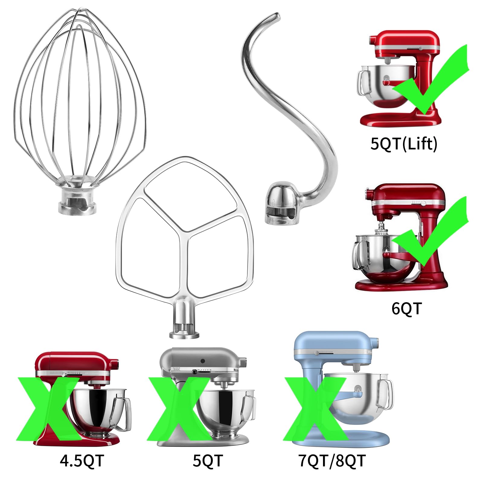 XINBOOGQ compatibility with KitchenAid models for versatile use
