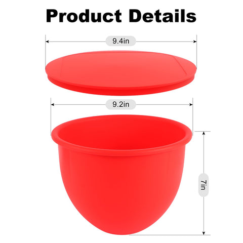XINBOOGQ KitchenAid 5QT-fit bowls securely hold ingredients during mixing.