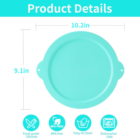 XINBOOGQ silicone lid on a 5QT bowl keeps ingredients fresh and dust-free
