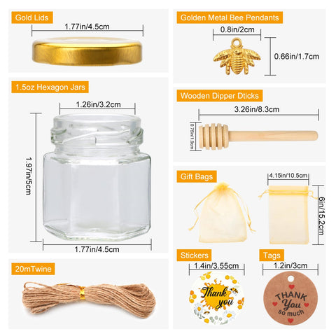 XING-RUIYANG gold lid on 1.5 oz jar adds elegant gift appeal.