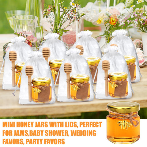 XING-RUIYANG gold lids seal jars and keep contents fresh.
