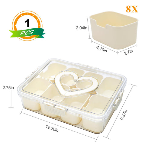 XING-RUIYANG portable snack box with handle ready for picnics and outdoor use.