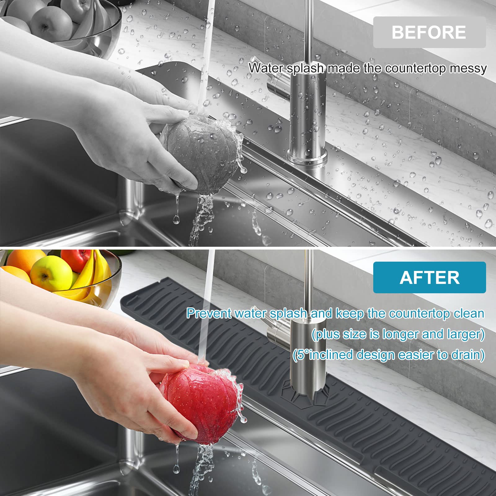Xingruyu auto-draining design minimizes standing water after handwashing