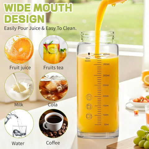 XINHUISHQZ clear glass bottle shows crystal clarity and fresh flavors