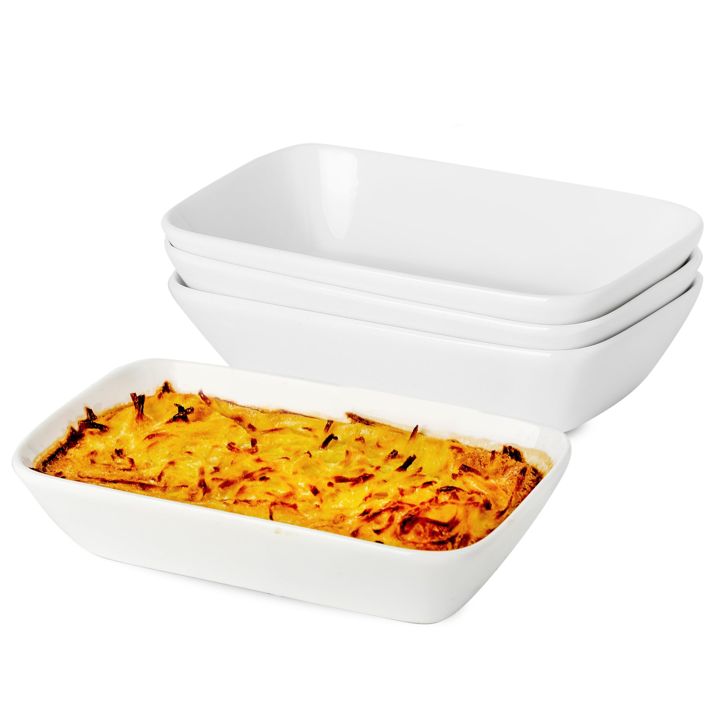 XINLTC ceramic baking dish in 7x4 rectangle for individual portions with even heat.